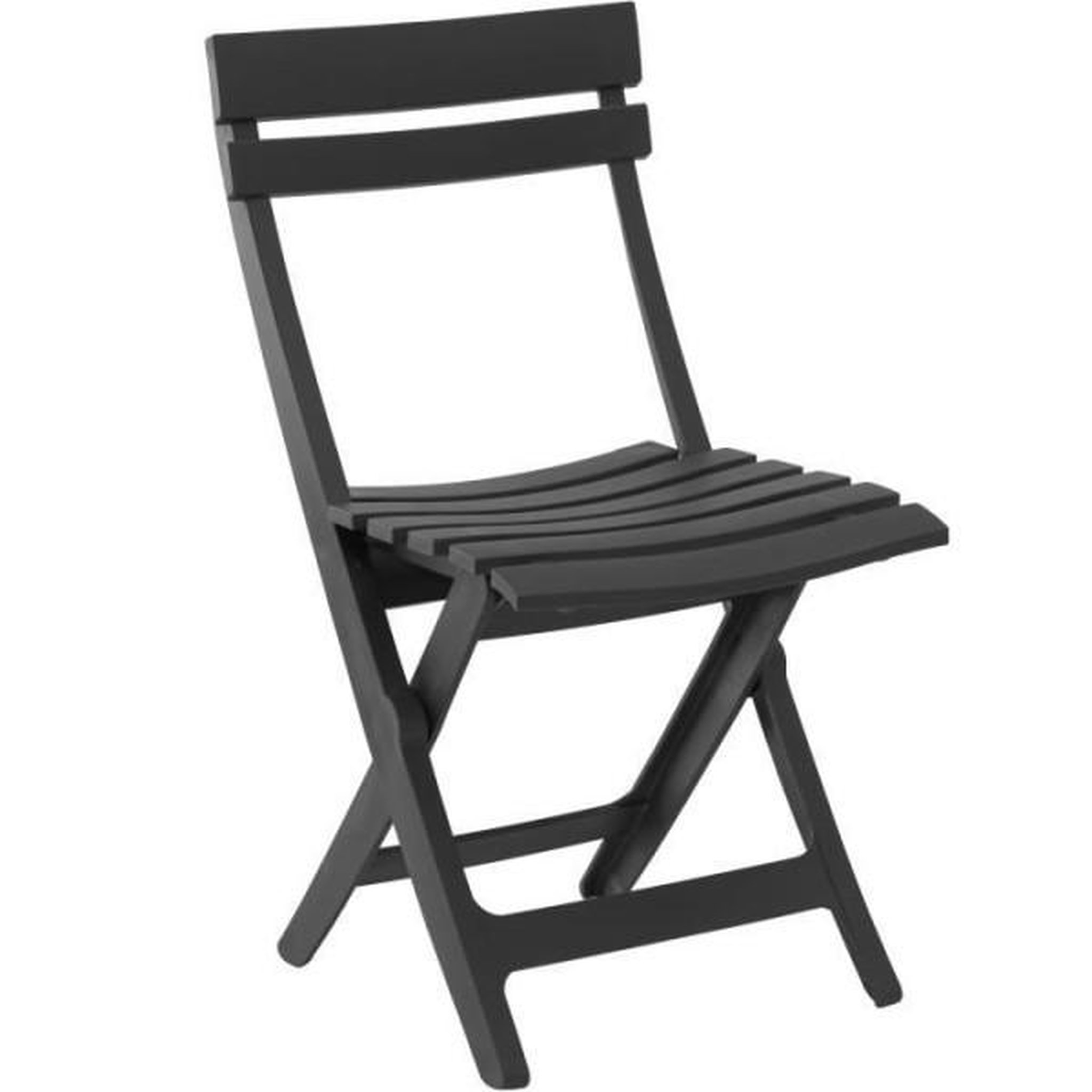 Voir la diapositive 1 : GRILL ME Chaise pliante Miami - GRILL ME - Anthracite - Résistante aux intempéries et facile a ranger