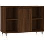 Voir la diapositive 2 : VIDAXL Armoire salle de bain chene marron 80x33x60cm bois d'ingenierie