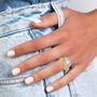 Voir la diapositive 2 : SC CRYSTAL Bague ajustable par SC Crystal ornée d'un Zirconium
