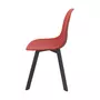 Ozalide Chaise de jardin moderne Ibis- Rouge
