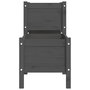 Voir la diapositive 5 : VIDAXL Jardiniere Gris 178,5x44x75 cm Bois massif de pin