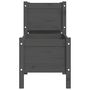 Voir la diapositive 5 : VIDAXL Jardiniere Gris 178,5x44x75 cm Bois massif de pin