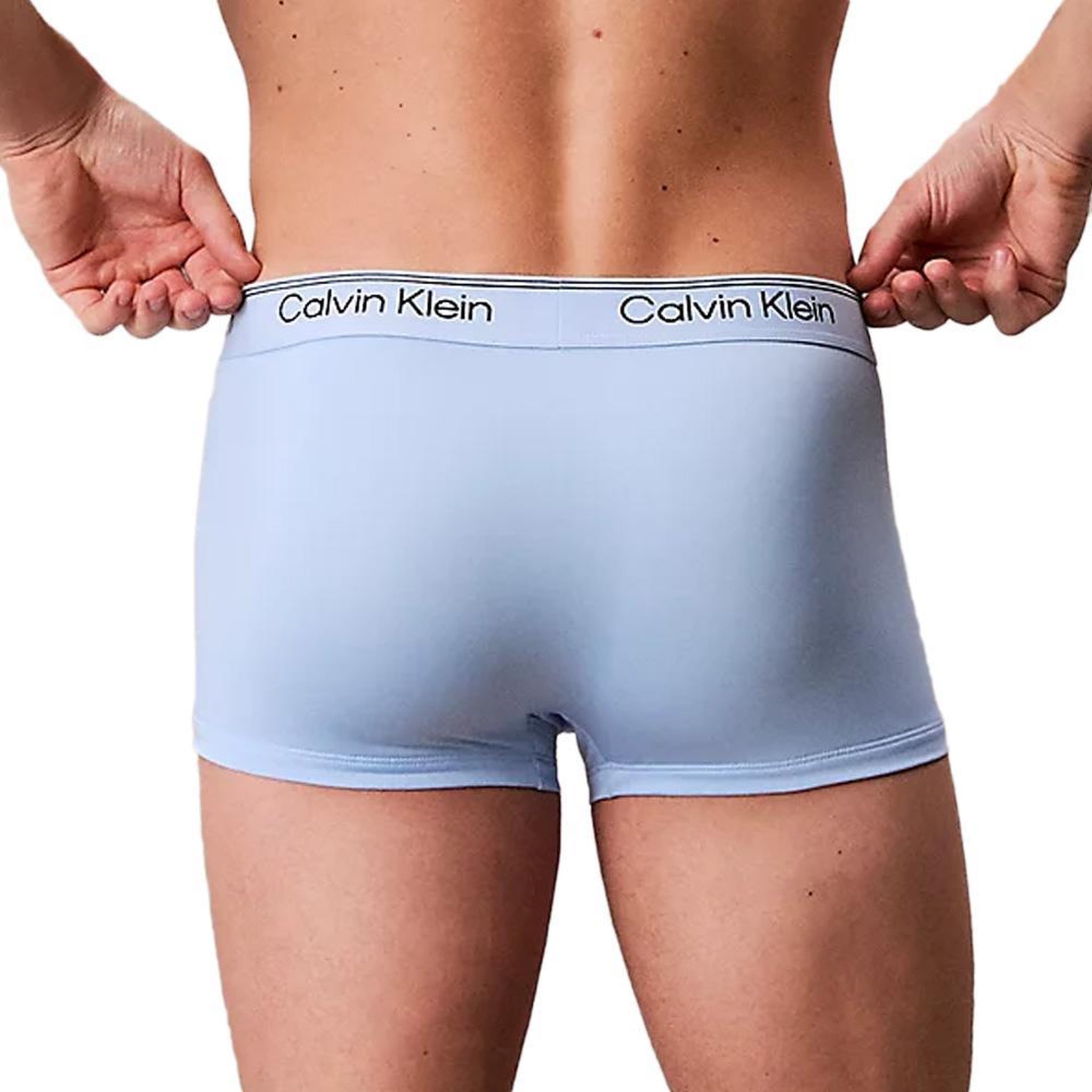 Voir la diapositive 4 : CALVIN KLEIN JEANS X3 Boxers Noir/Bleu Homme Calvin Klein Jeans Boxer Low Rise Trunk