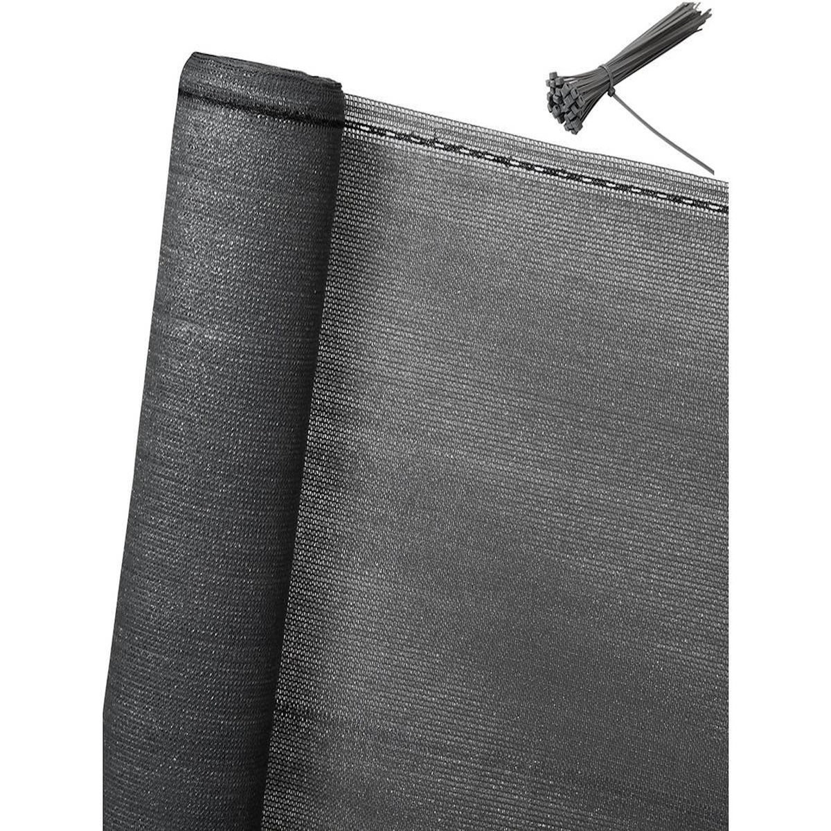 Habitat et Jardin Brise vue synthétique  Verdo  - 2 x 10 - 90g/m² - Gris