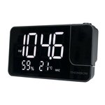 THOMSON Radio-réveil projecteur - THOMSON - Noir - Radio FM, Température, Humidité, Double alarme, USB-C, Alim. 230V