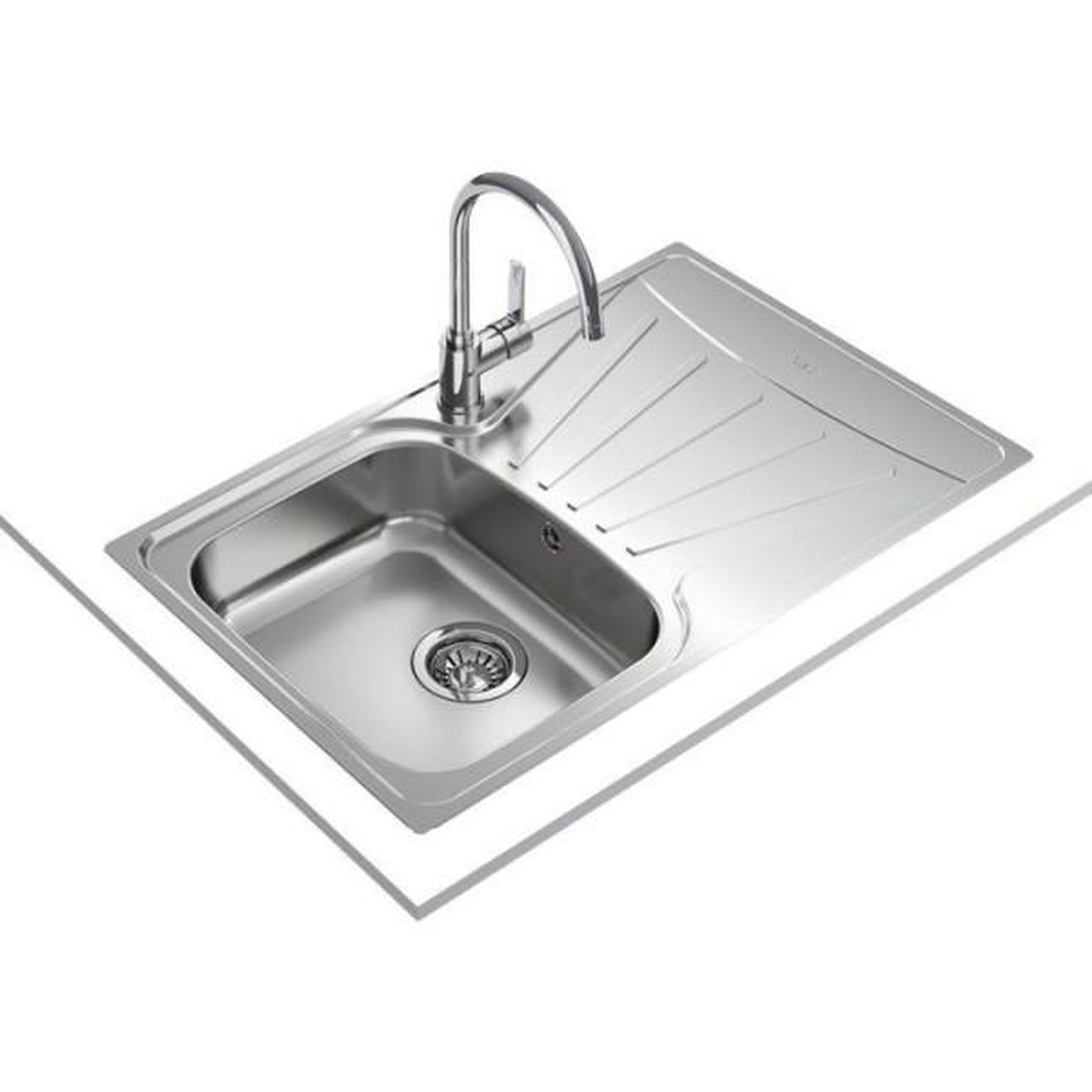 Voir la diapositive 5 : TEKA Évier - Acier inoxydable - Inox mat - Encastrable - TEKA - StarBright