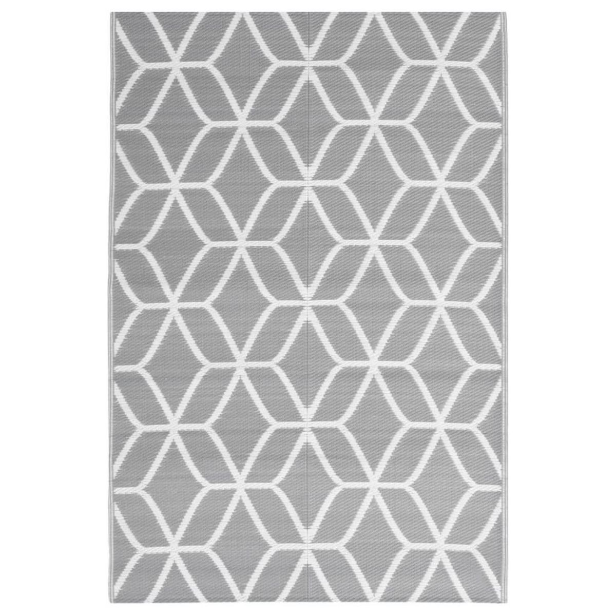 VIDAXL Tapis d'exterieur ARAKIL Gris 140x200 cm PP