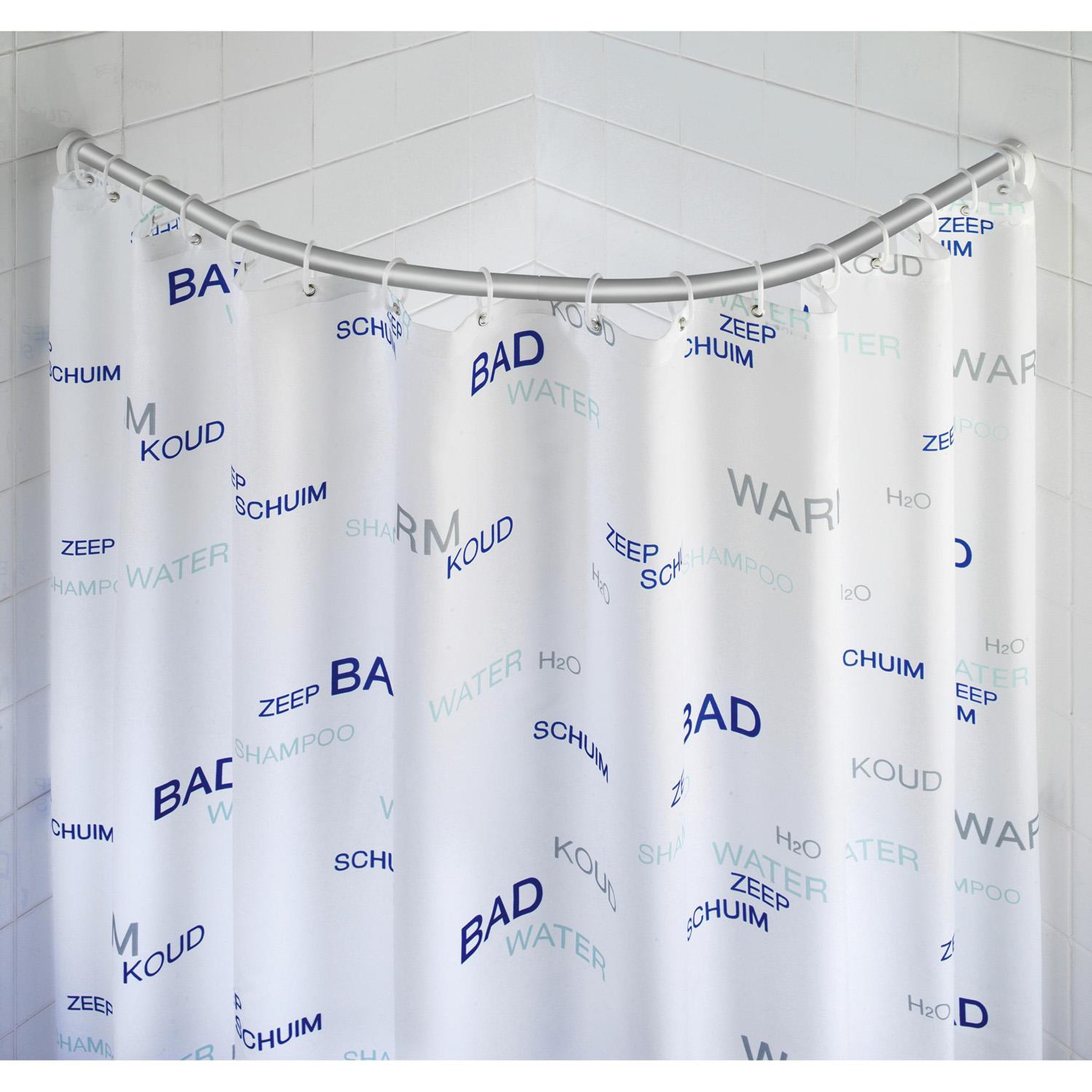 Wenko Barre de douche Arquée - Inox