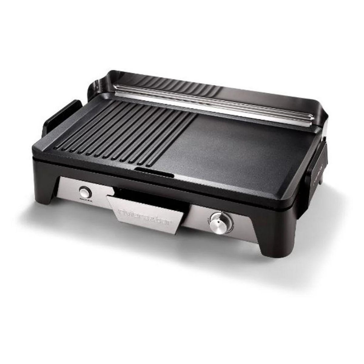 Riviera & Bar Plancha électrique QPL485 Grill et plancha à poser,  50x30 cm