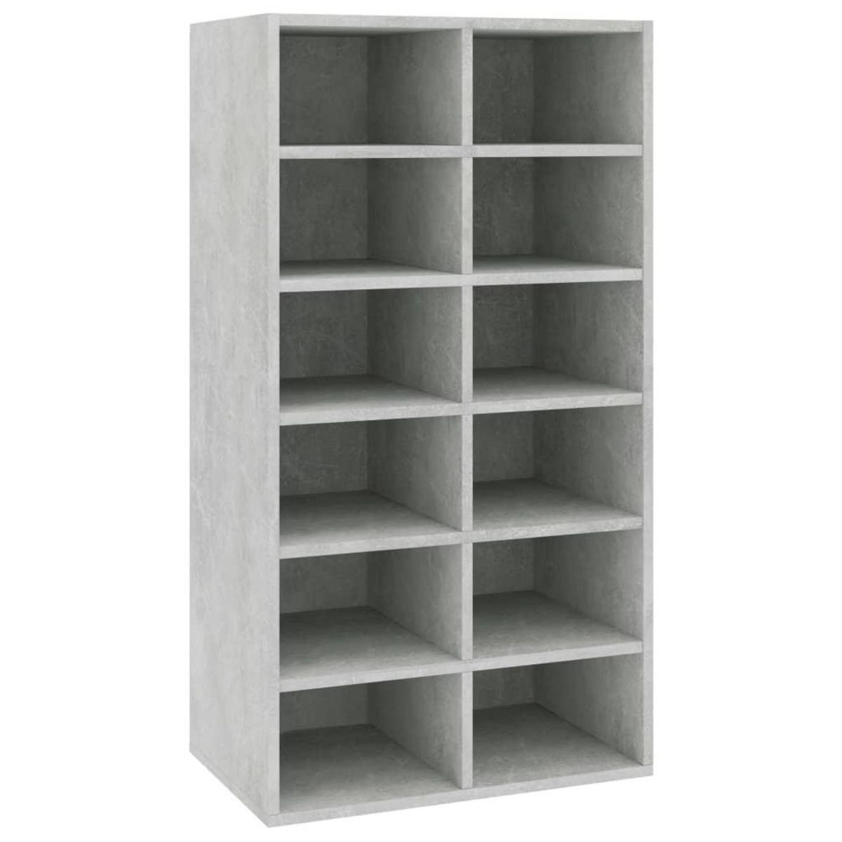 VIDAXL Etagere a chaussures Gris beton 54x34x100,5 cm Bois ingenierie