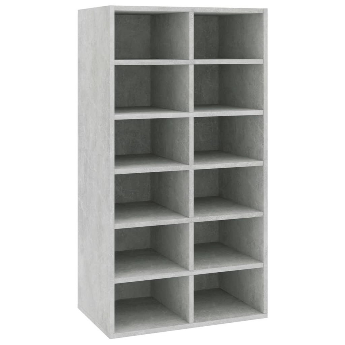 VIDAXL Etagere a chaussures Gris beton 54x34x100,5 cm Bois ingenierie