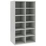 Voir la diapositive 2 : VIDAXL Etagere a chaussures Gris beton 54x34x100,5 cm Bois ingenierie