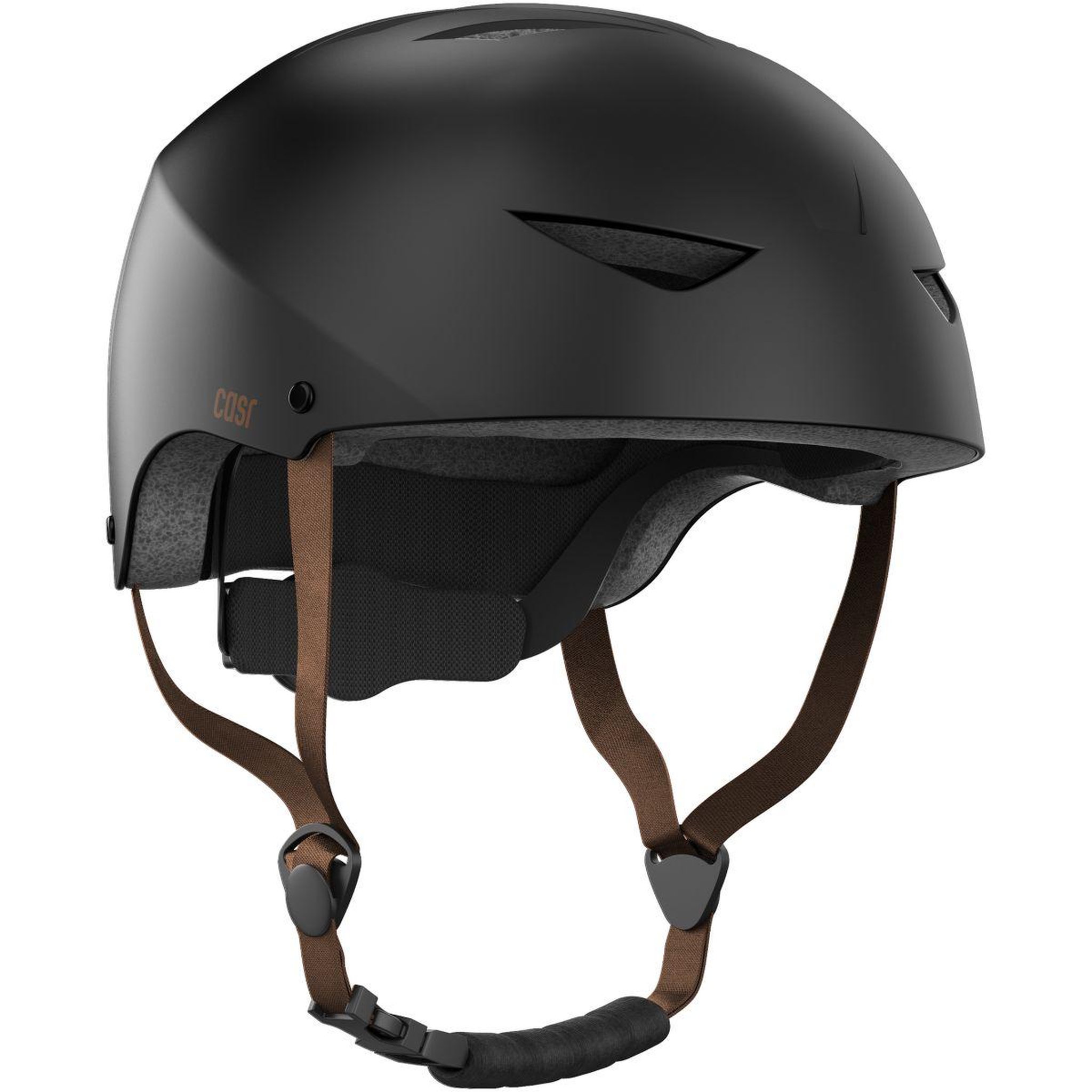 CASR Casque trottinette classico noir et marron taille l