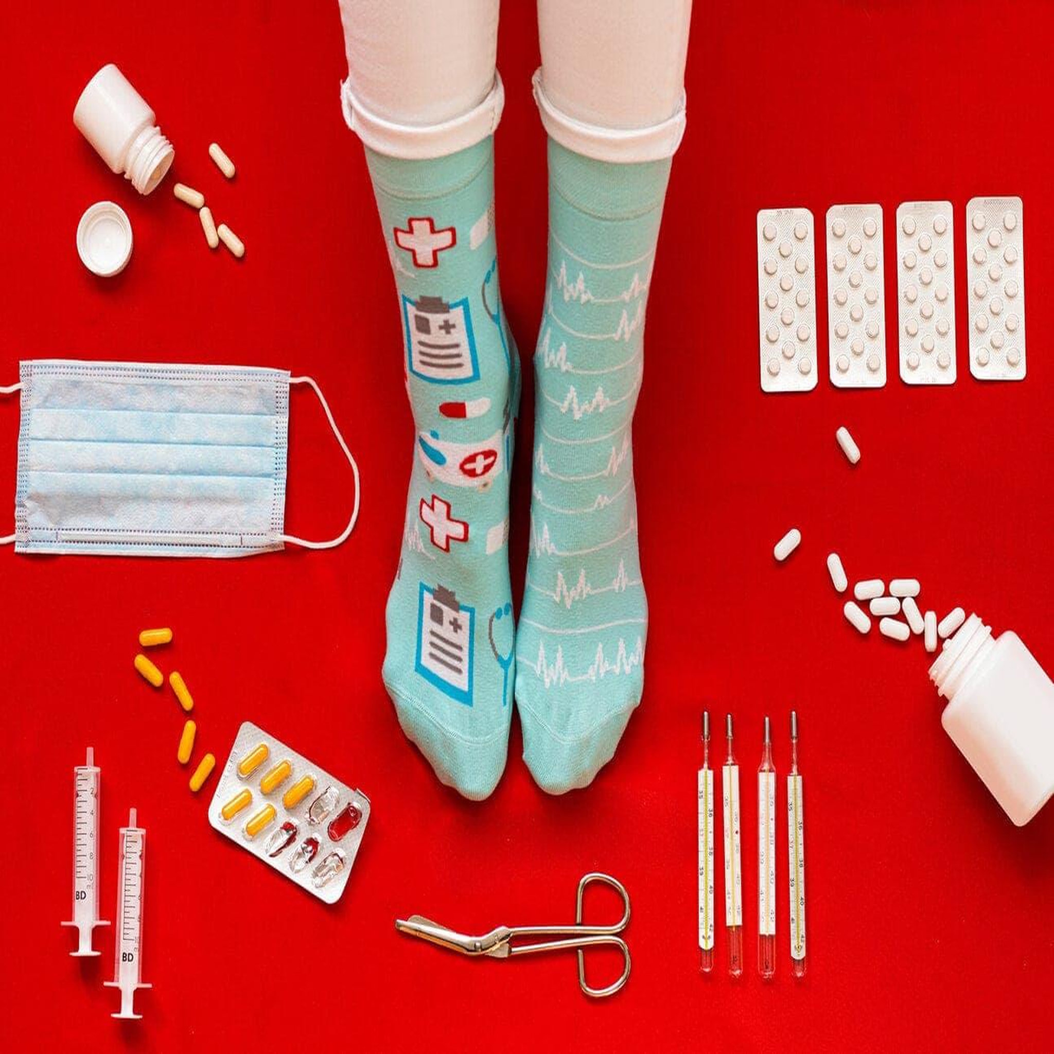 Voir la diapositive 4 : DEDOLES Chaussettes médecine et ecg