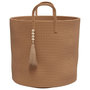 Voir la diapositive 5 : VIDAXL Panier de rangement marron Ø40x35 cm coton