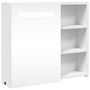 Voir la diapositive 2 : VIDAXL Armoire de salle de bain à miroir avec LED blanc 60x13x52 cm