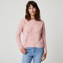 Voir la diapositive 2 : INEXTENSO Pull ajouré rose femme