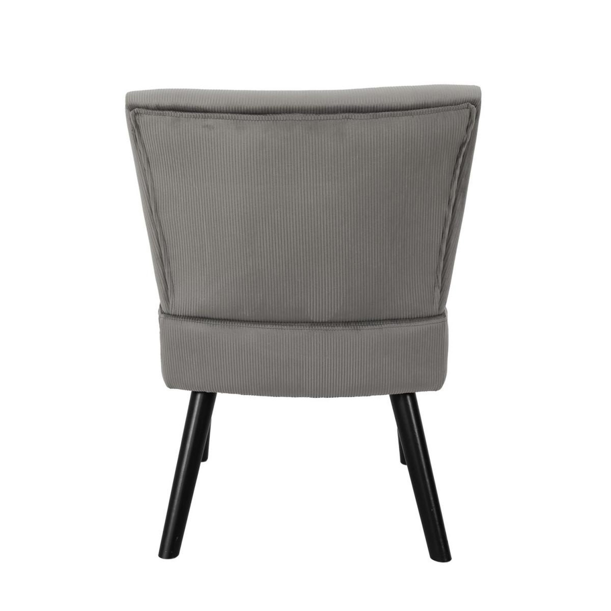 Voir la diapositive 6 : The Home Deco Factory Fauteuil crapaud  giulia  76cm gris