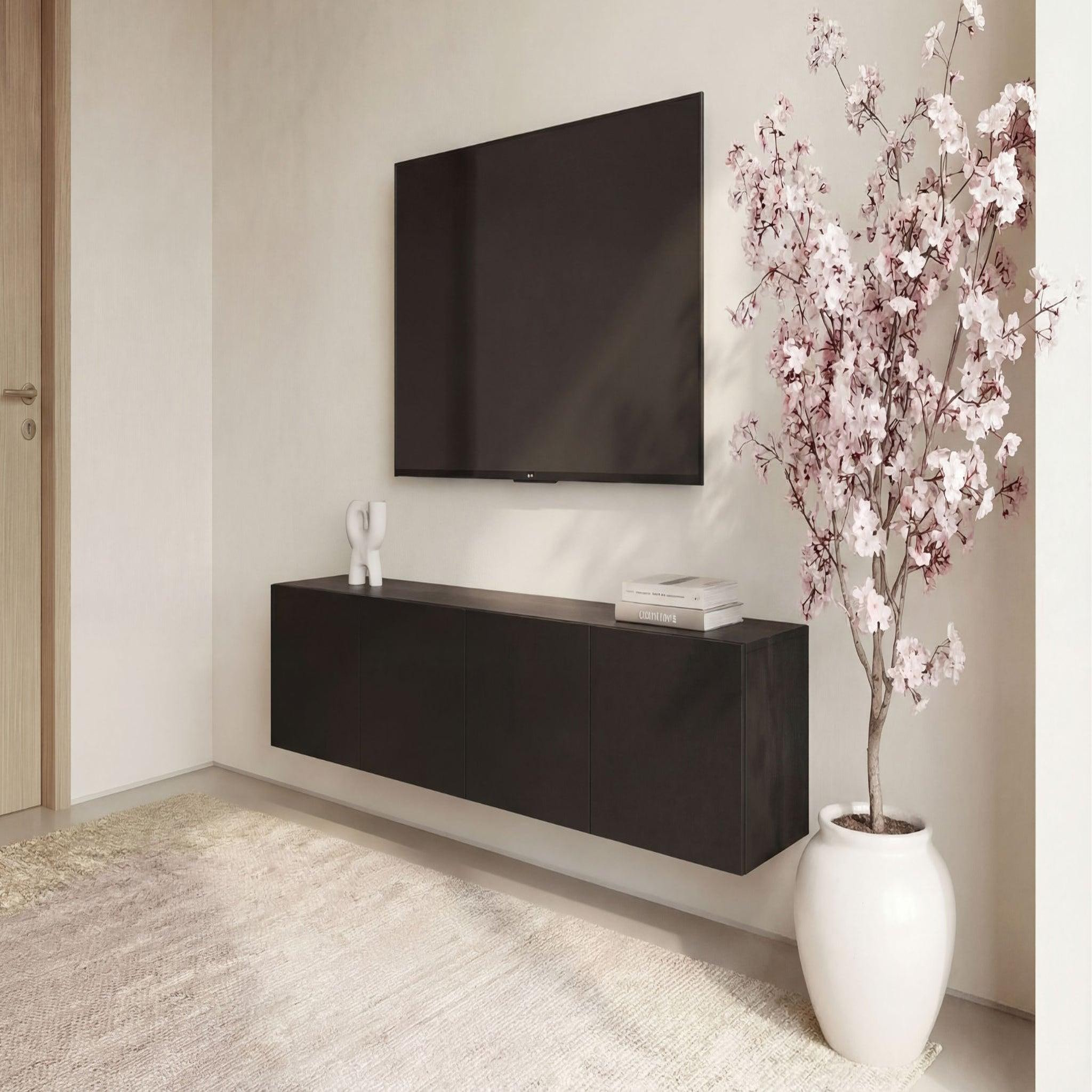 Voir la diapositive 3 : CASANOVA PARIS Naori - meuble tv 180cm en mélamine