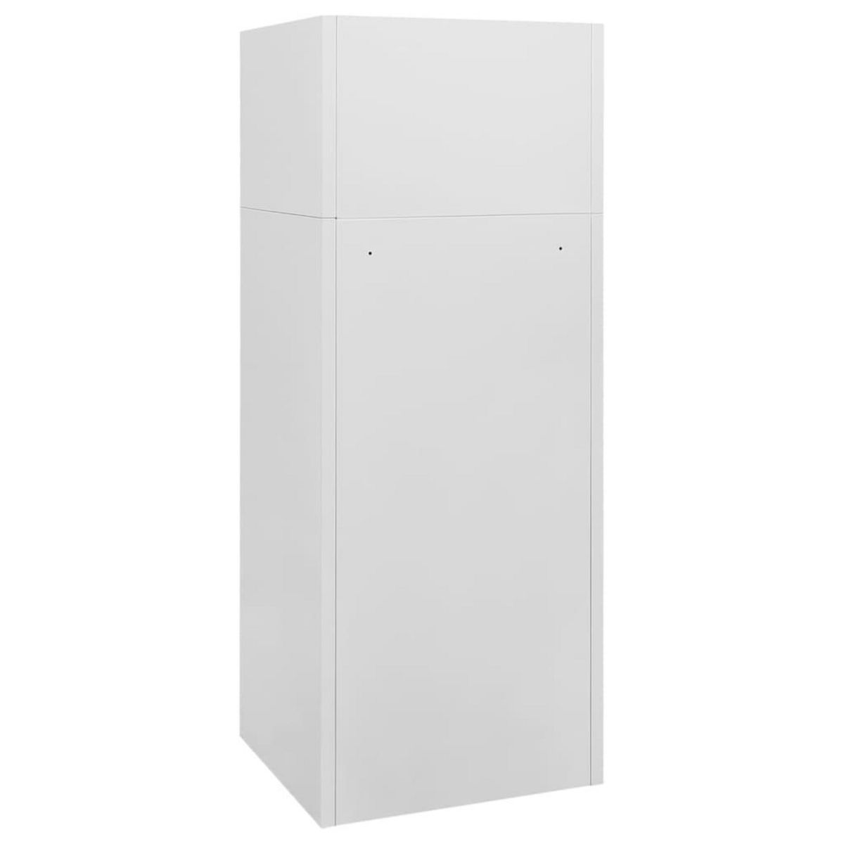 VIDAXL Armoire a selles Gris clair 53x53x140 cm Acier