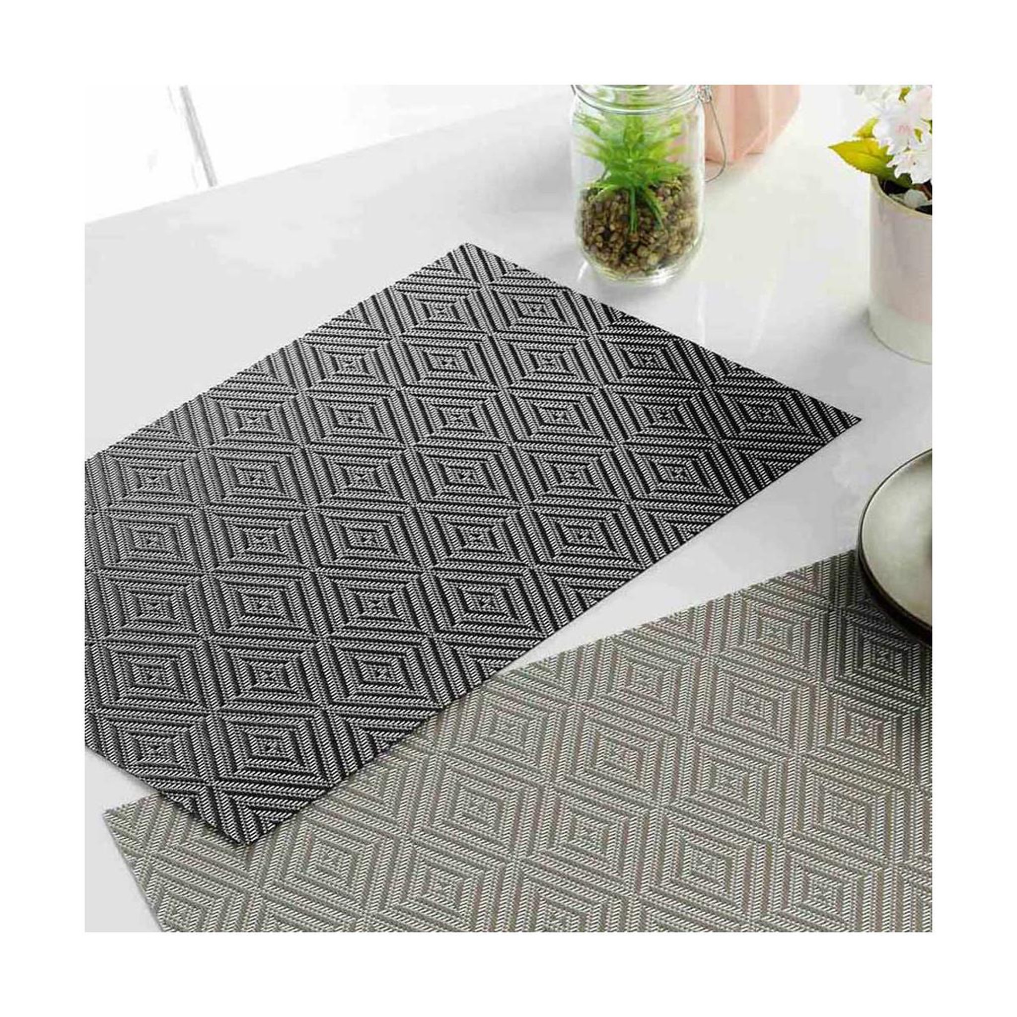 Douceur d'Intérieur Set de Table  Hypnoz  30x45cm Noir & Blanc
