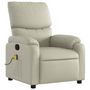 Voir la diapositive 4 : VIDAXL Fauteuil inclinable de massage Creme Similicuir