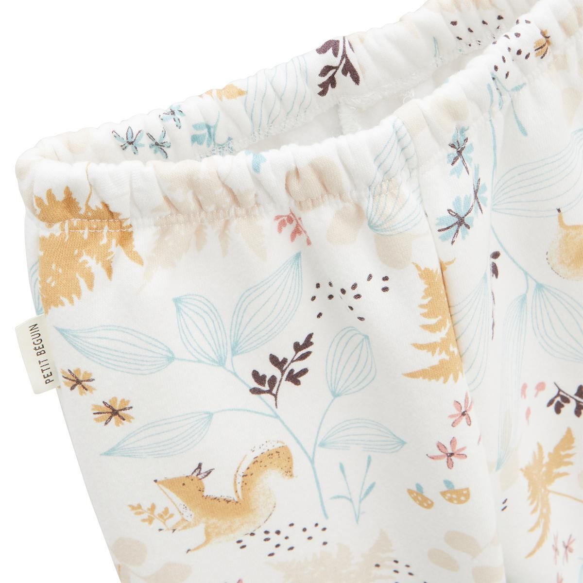 Petit Béguin Ensemble bébé veste en sherpa et pantalon en molleton Bloom