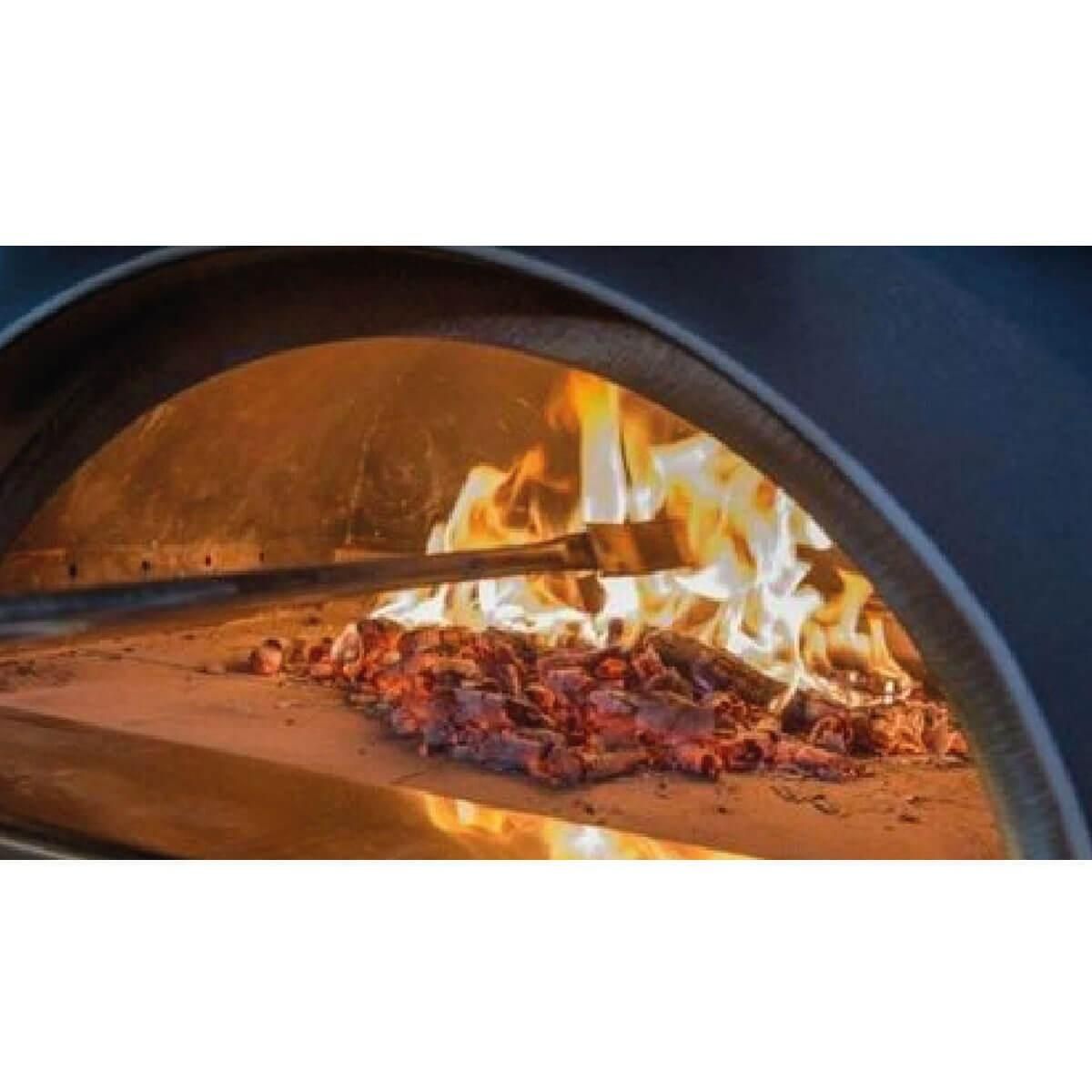 BELLANAPOLI Four à bois Professionnel Cuisson 2 Pizzas INOX 430 Haute qualité 130Kg 400°C Bellanapoli