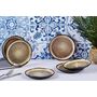Voir la diapositive 2 : BJORN Assiette IRIS Ø16cm - 6 pièces - Marron sauvage