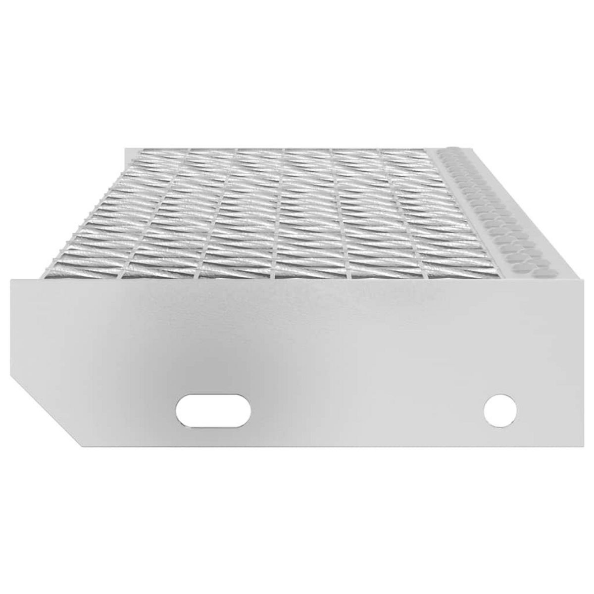 VIDAXL Escalier en caillebotis 70x24x7 cm acier galvanise