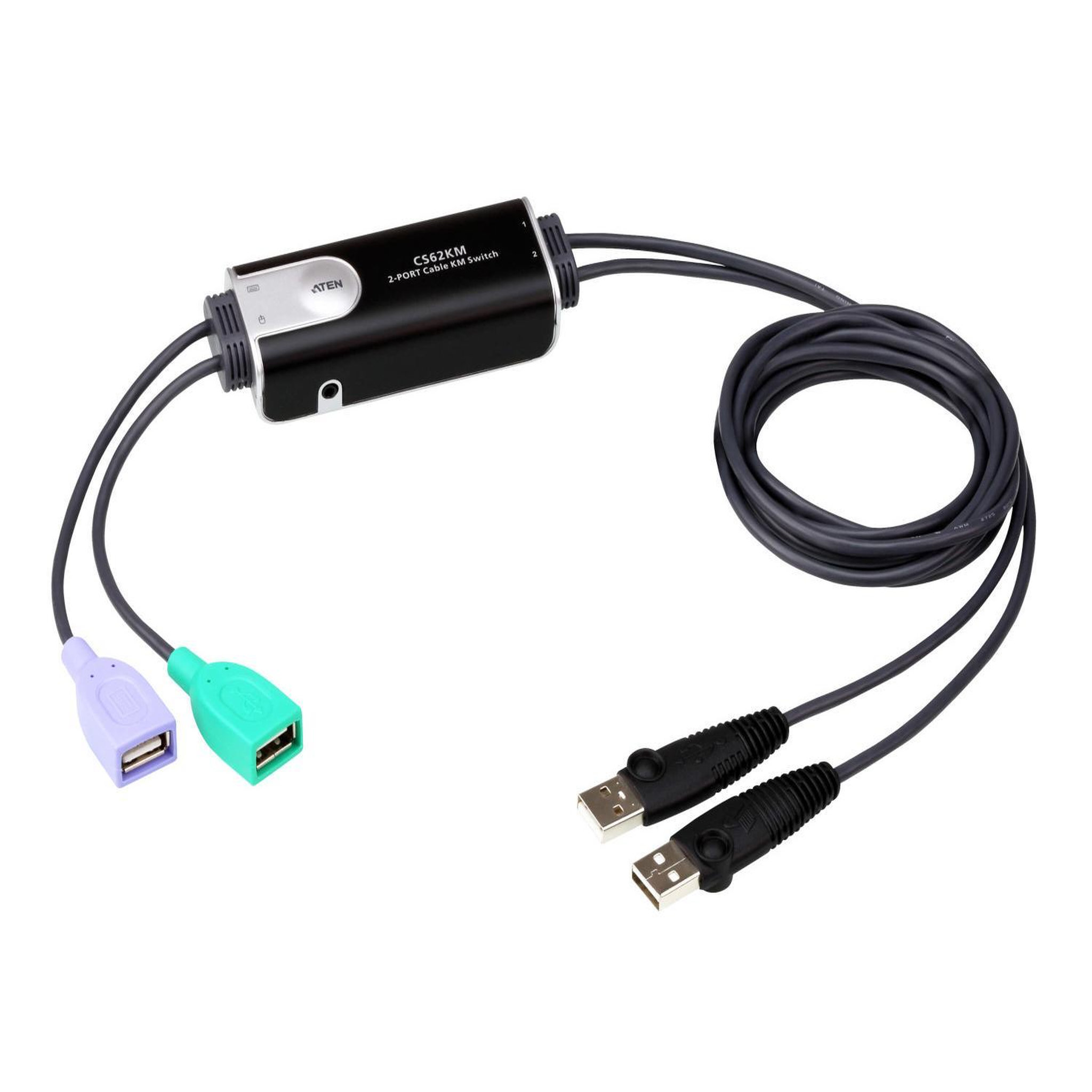 Aten Aten commutateur km câble boundless usb à 2 ports