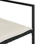 Voir la diapositive 5 : VIDAXL Ensemble a manger de jardin coussins 5pcs noir resine tressee