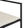 Voir la diapositive 5 : VIDAXL Ensemble a manger de jardin coussins 5pcs noir resine tressee