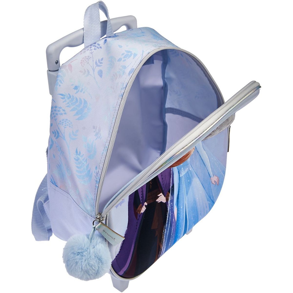 DISNEY Sac maternelle à roulettes 3D bleu La reine des Neiges