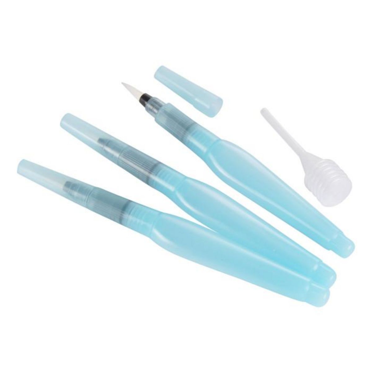 Paris Prix Lot de 3 Pinceaux  Réservoir d'Eau  18cm Bleu