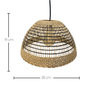 Voir la diapositive 5 : Lumisky Suspension d'extérieur nomade CESARE Beige Herbe marine H19cm