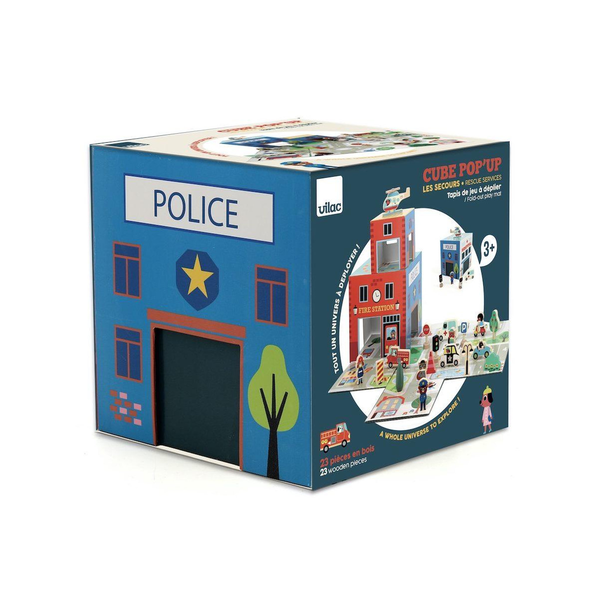 Vilac Cube pop up les secours Ingela P. Arrhenius