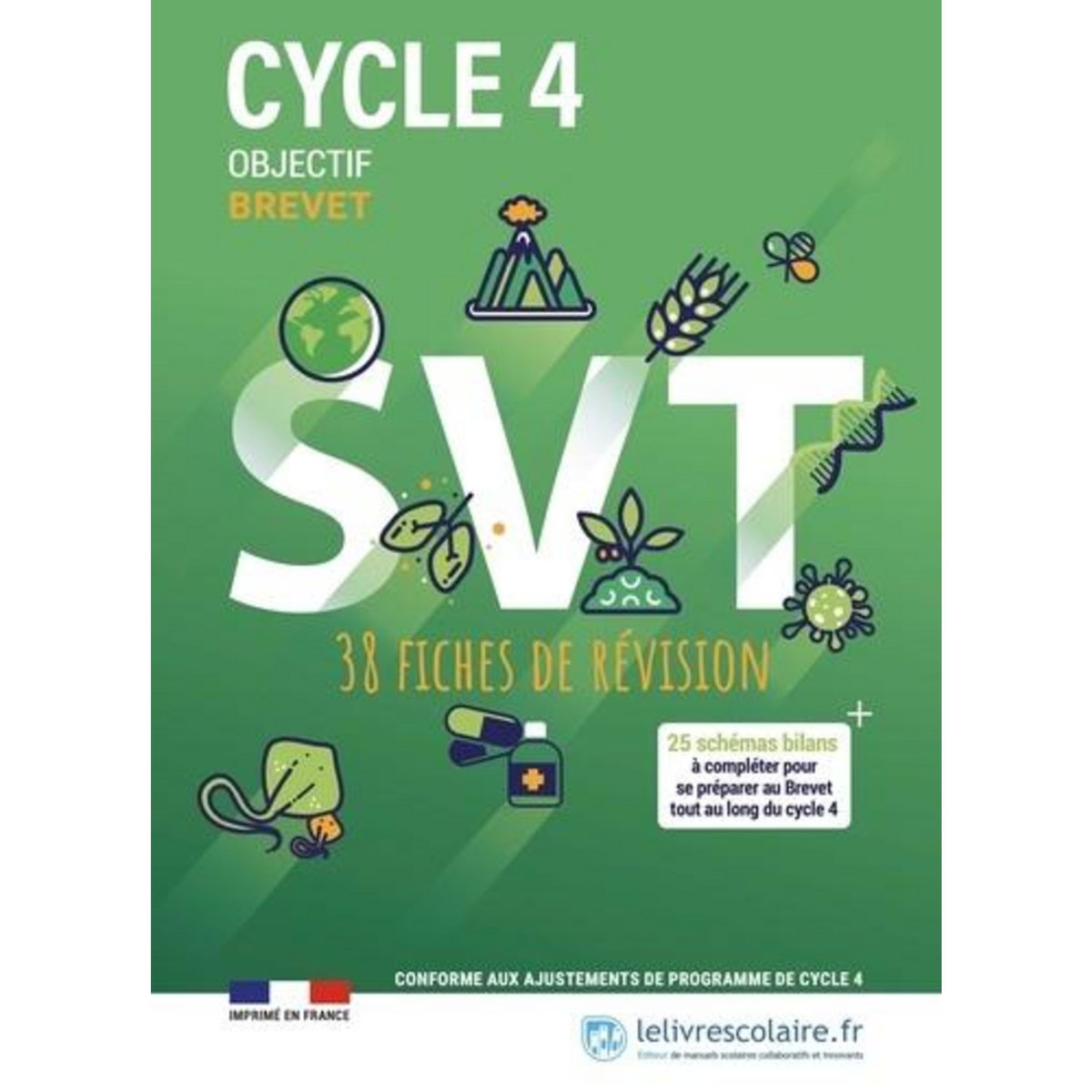 SVT CYCLE 4. CAHIER, EDITION 2023, Olive Claire