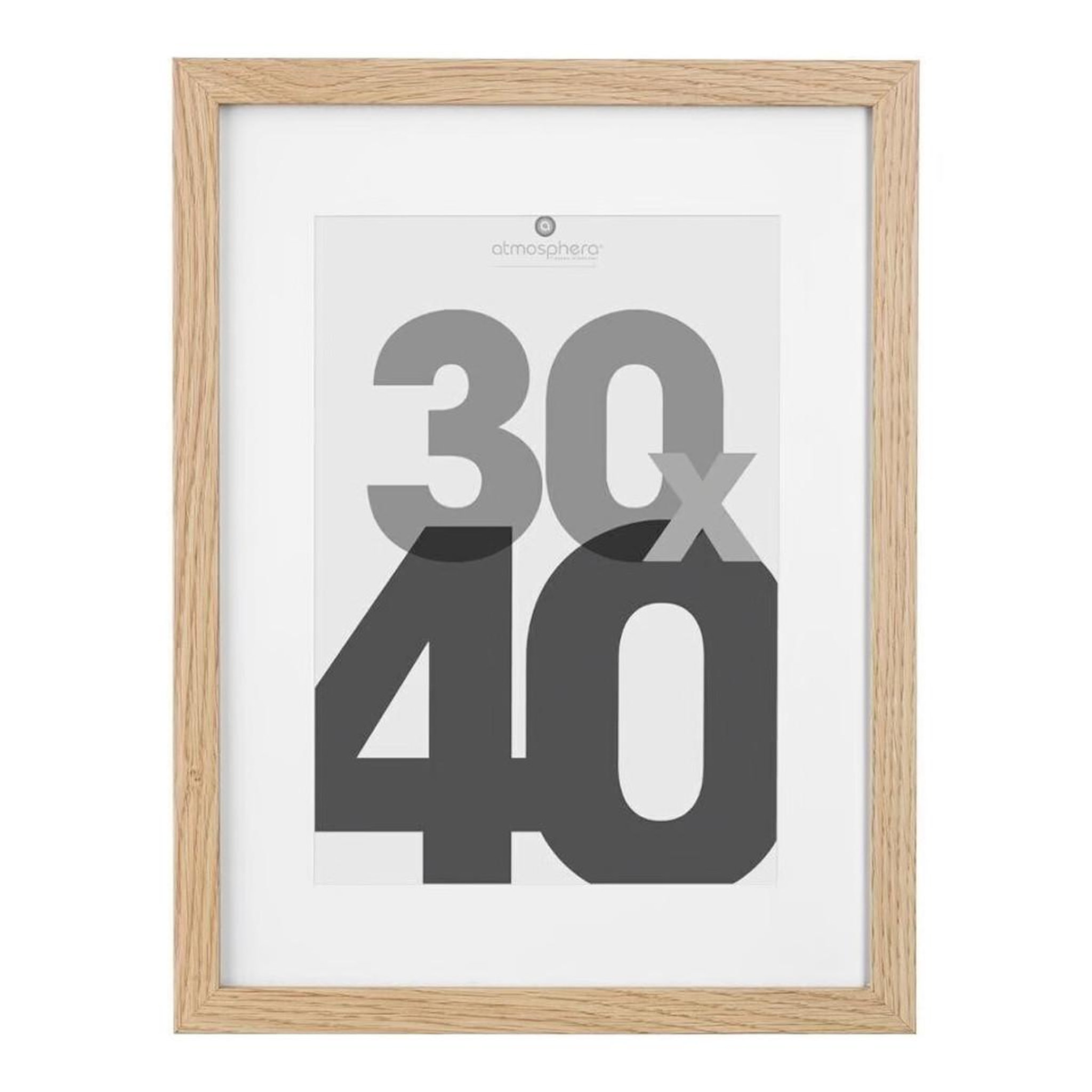 ATMOSPHERA Cadre photo bois  eva  30x40cm naturel