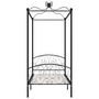 Voir la diapositive 3 : VIDAXL Cadre de lit a baldaquin Noir Metal 100 x 200 cm