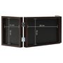 Voir la diapositive 6 : VIDAXL Cadre photo depliable Marron fonce 28x18 cm+2x(13x18 cm)