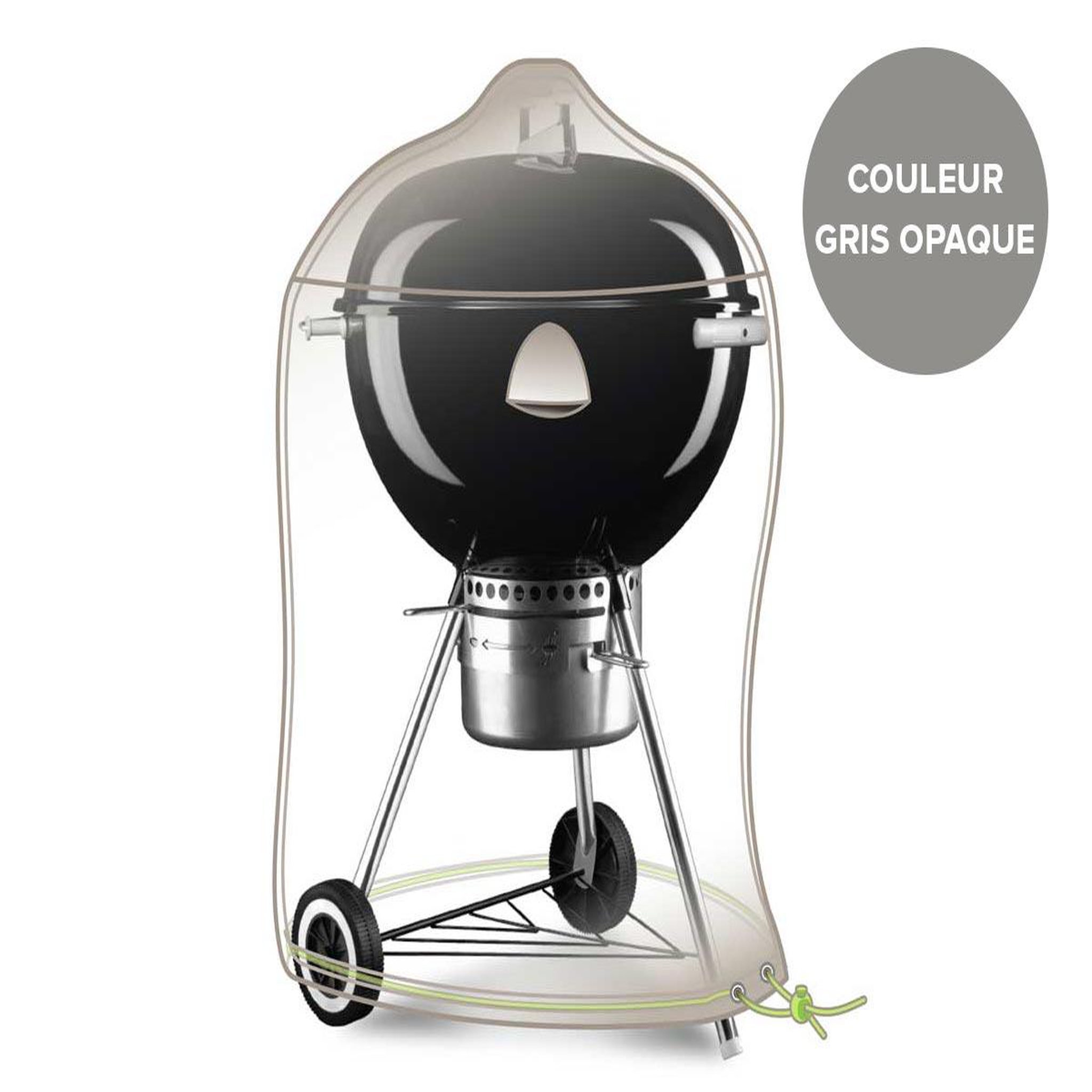 Jardiline Housse pour barbecue rond kettle cover line - ø 70 x 80 cm - jardiline