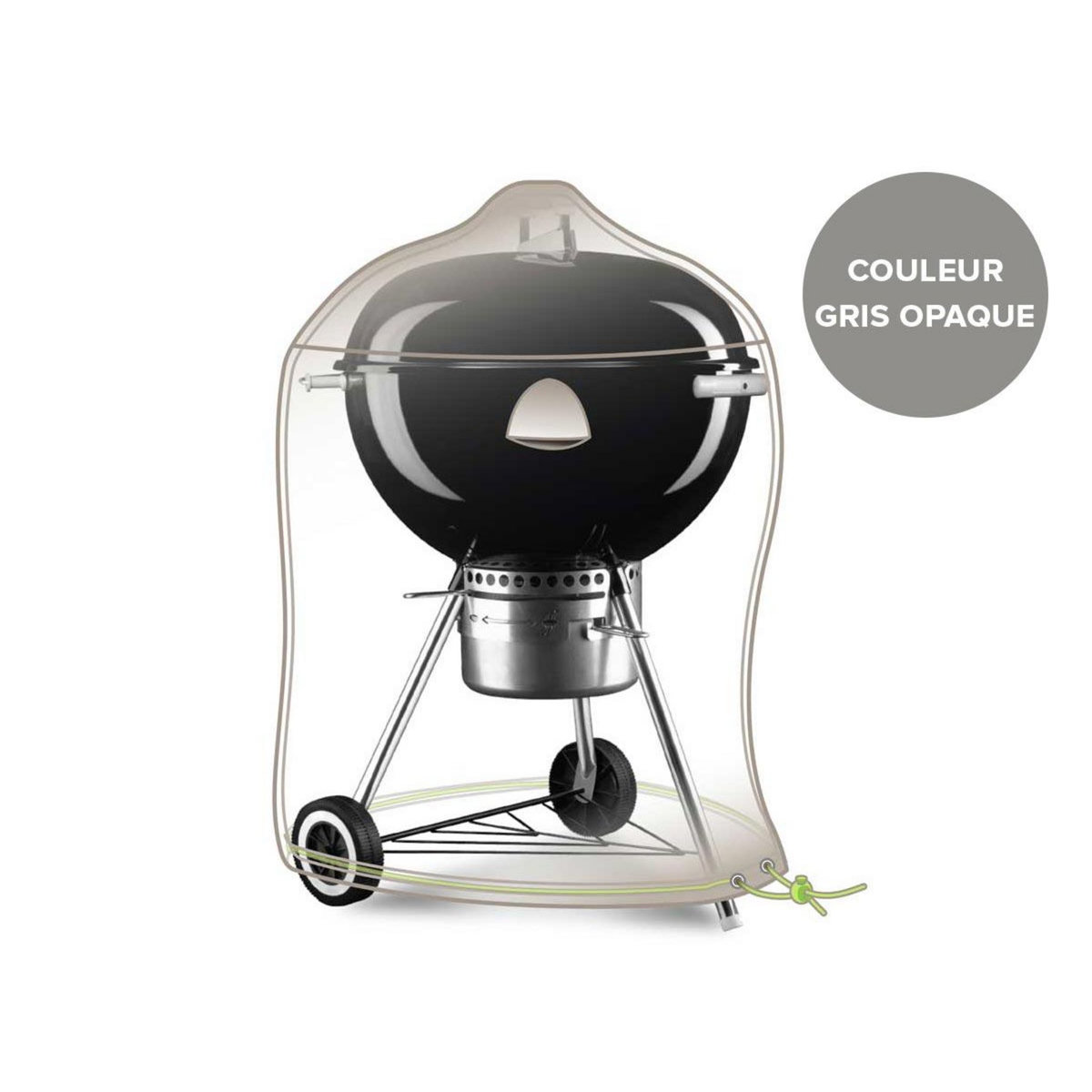 Jardiline Housse pour barbecue rond kettle Cover Line - Ø 70 X 80 cm - Jardiline