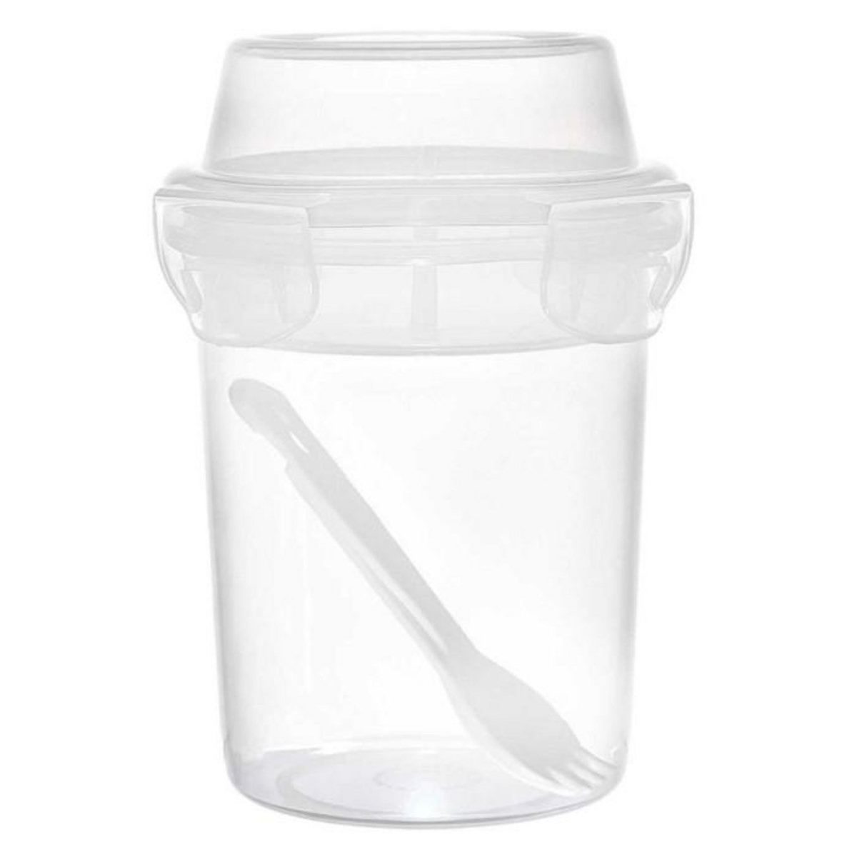 Paris Prix Lunch Box Double Compartiment  Gobelet  35cl Transparent