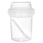 Paris Prix Lunch Box Double Compartiment  Gobelet  35cl Transparent