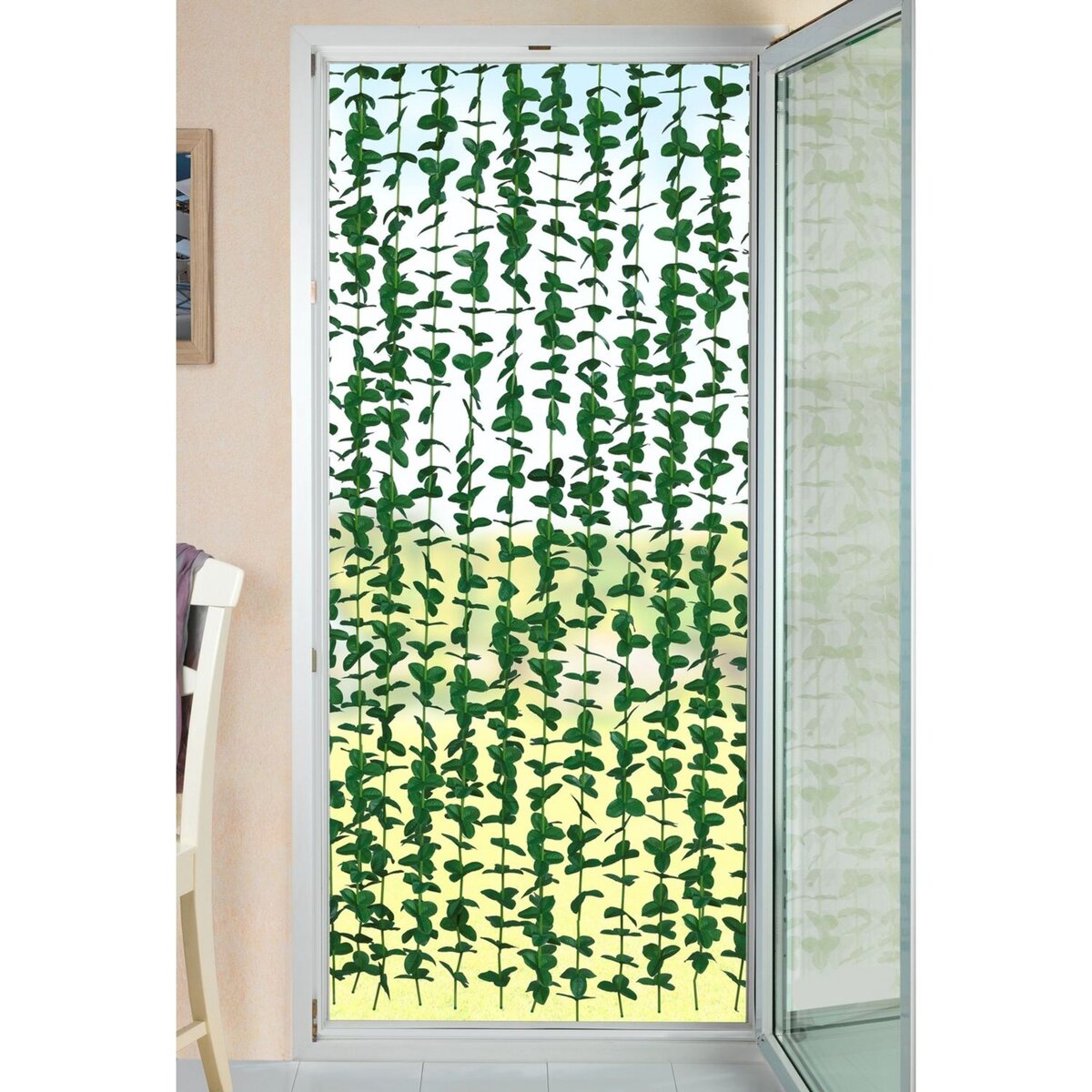 Wenko Rideau de porte en plante verte Liane - L. 90 x H. 190 cm - Vert