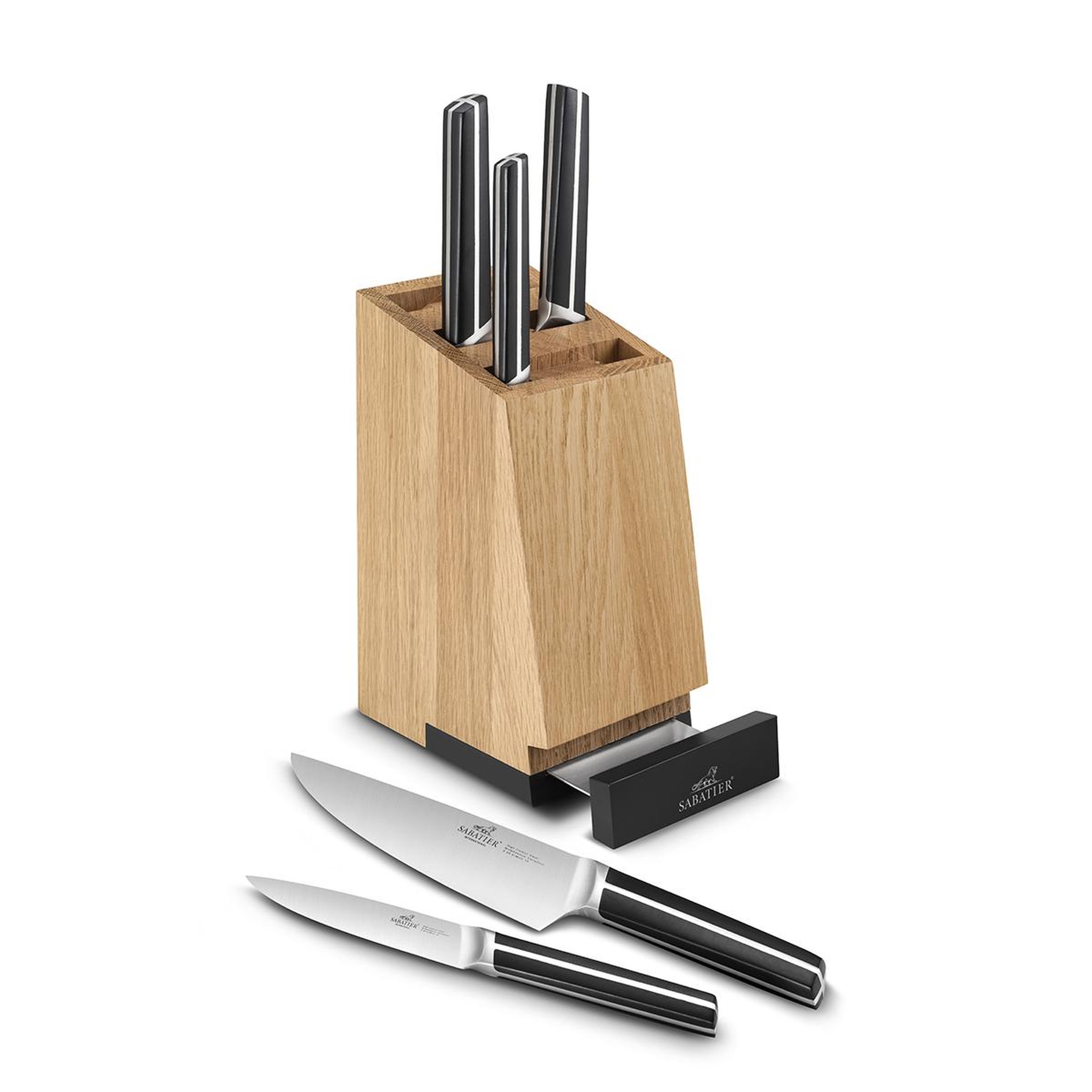 Voir la diapositive 4 : Lion Sabatier Bloc avec support tablette + 5 couteaux chiron - 666280