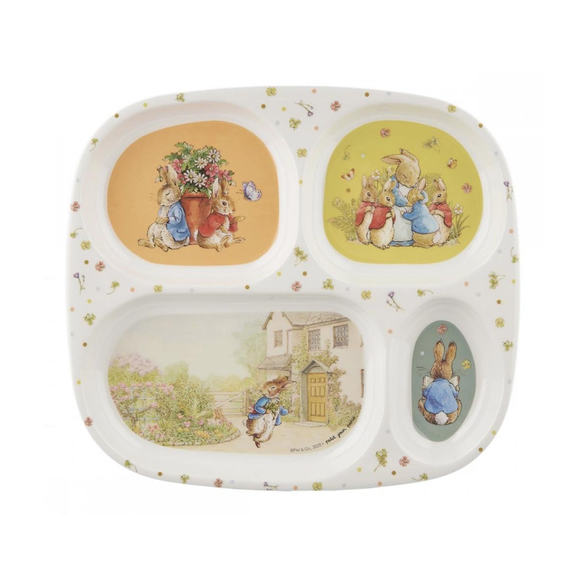 Petit Jour Plateau à quatre compartiments - Pierre lapin