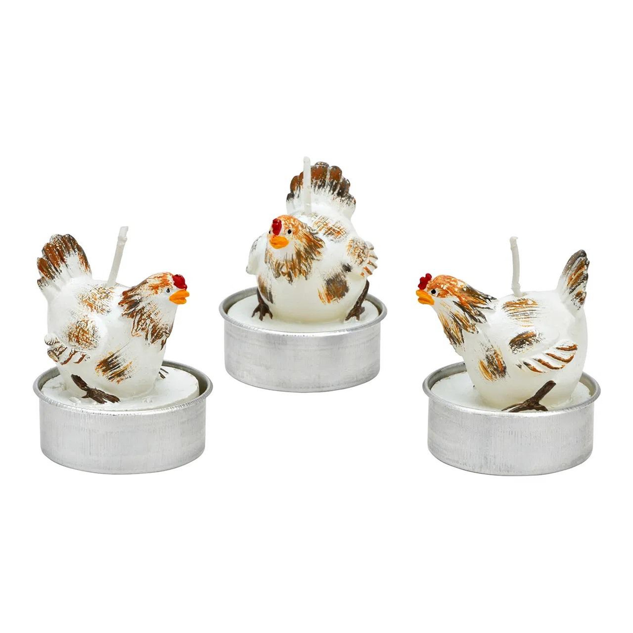 Eden Bougies chauffe-plat poulet en cire set de 6