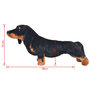 Voir la diapositive 5 : VIDAXL Jouet en peluche Chien de race Dachshund Noir XXL